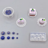Blueberry Strawberry Candle Silicone Mold 3D Simulation Fruit Epoxy Resin Mould