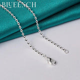 925 Silver Ball Beads Thin Chain Necklace for Women
