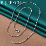 925 Silver Ball Beads Thin Chain Necklace for Women