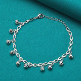 925 Silver Ball Pendant Bracelet for Ladies