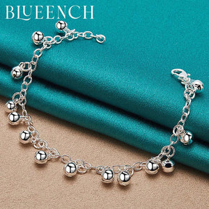 925 Silver Bell Fringe Bracelet for Women's Party