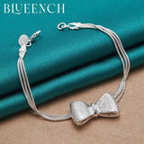 925 Silver Bow Bracelet for Women, Age Reduction Jewelry