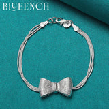 925 Silver Bow Bracelet for Women, Age Reduction Jewelry
