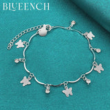 925 Silver Butterfly Bracelet for Ladies, Wedding Party Jewelry
