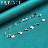 925 Silver Butterfly Bracelet for Ladies, Wedding Party Jewelry