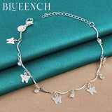 925 Silver Butterfly Bracelet for Ladies, Wedding Party Jewelry