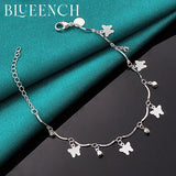 925 Silver Butterfly Bracelet for Ladies, Wedding Party Jewelry