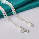 925 Silver Butterfly Cutout Necklace Women Glamour Jewelry