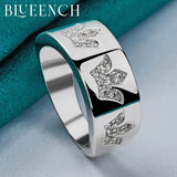 925 Silver Clover Zircon Ring for Women's Wedding Party
