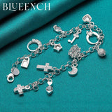 925 Silver Cross Ring Pendant Bracelet Wedding Jewelry