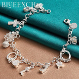 925 Silver Cross Ring Pendant Bracelet Wedding Jewelry