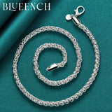 925 Sterling Silver Cuban Chain Twist Necklace