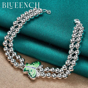 925 Silver Butterfly Bracelet Women