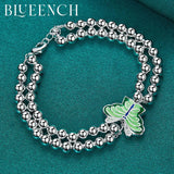 925 Silver Butterfly Bracelet Women