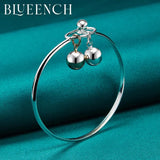 925 Silver Double Ring Bell Bracelet for Ladies' Parties