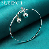 925 Silver Double Ring Bell Bracelet for Ladies' Parties