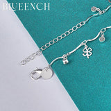 925 Silver 4-Leaf Clover Bracelet for Women's Wedding