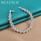 925 Silver Grape String Bracelet for Women Wedding Party Jewelry