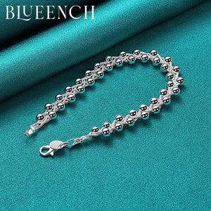 925 Silver Grape String Bracelet for Women Wedding Party Jewelry