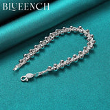 925 Silver Grape String Bracelet for Women Wedding Party Jewelry