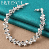 925 Silver Grape String Bracelet for Women Wedding Party Jewelry