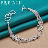 925 Silver Grape Beaded Bracelet for Women's Party Style