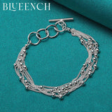 925 Silver Grape Beaded Bracelet for Women's Party Style