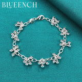 925 Silver Grape Bunch Pendant Bracelet Women's Wedding Jewelry