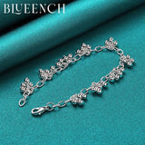 925 Silver Grape Bunch Pendant Bracelet Women's Wedding Jewelry