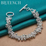 925 Sterling Silver Grape String Bracelet Wedding Party Jewelry