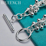 925 Sterling Silver Grape String Bracelet Wedding Party Jewelry