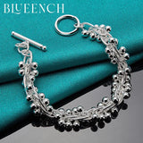 925 Sterling Silver Grape String Bracelet Wedding Party Jewelry