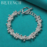 925 Sterling Silver Grape String Bracelet Wedding Party Jewelry