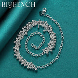 925 Silver Grape Pendant Necklace for Women Wedding Jewelry