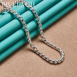 925 Silver Heart Peach Pendant Necklace Women Jewelry