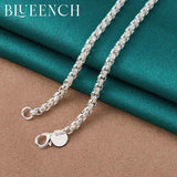 925 Silver Heart Peach Pendant Necklace Women Jewelry