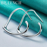 925 Silver Heart Peach Earrings For Women Engagement Wedding Party