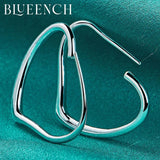 925 Silver Heart Peach Earrings For Women Engagement Wedding Party
