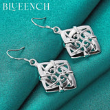 925 Silver Hollow Earrings Pendant for Women Wedding Party
