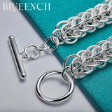 925 Silver Keel OT Buckle Bracelet Hip Hop Jewelry