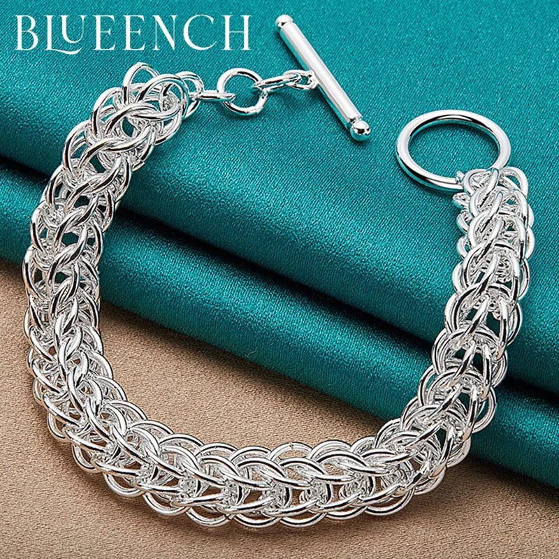 925 Silver Keel OT Buckle Bracelet Hip Hop Jewelry