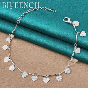 925 Silver Love Bracelet for Women Wedding Romantic Jewelry