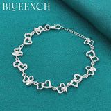 925 Silver Love Hollowed-Out Bracelet For Women Proposal Wedding Jewelry