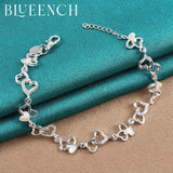925 Silver Love Hollowed-Out Bracelet For Women Proposal Wedding Jewelry