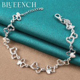 925 Silver Love Hollowed-Out Bracelet For Women Proposal Wedding Jewelry