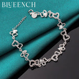 925 Silver Love Hollowed-Out Bracelet For Women Proposal Wedding Jewelry