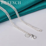 925 Silver Heart Cutout Pendant Necklace for Women