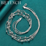 925 Silver Snake Chain Necklace for Women Wedding Glamour Jewelry