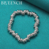 925 Silver Circle Ring Bracelet Women Wedding Party Charm Jewelry