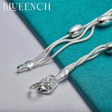 925 Silver Multilayer Chain Bracelet for Casual Party